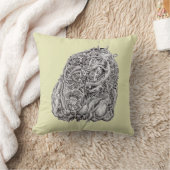 Cosmographic head、Brian Benson著 クッション (ブランケット)