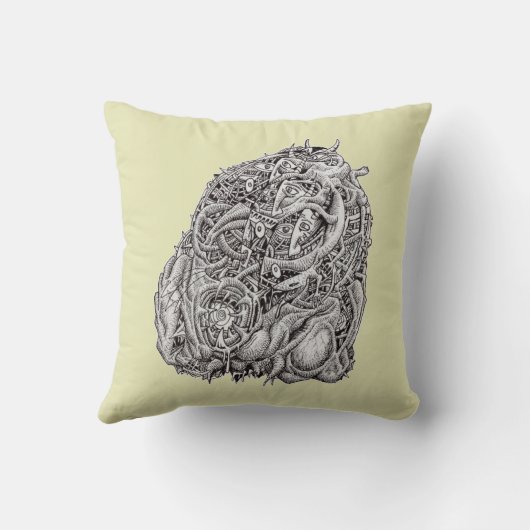 Cosmographic head、Brian Benson著 クッション (裏面)