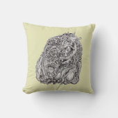 Cosmographic head、Brian Benson著 クッション (正面)