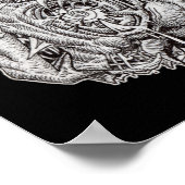 Cosmographic head、Brian Benson、ブラック ポスター (角)