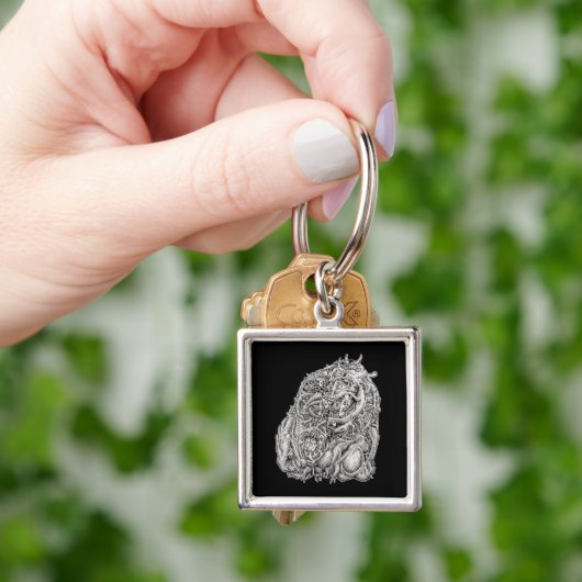 Cosmographic Head by Brian Benson キーホルダー (手)