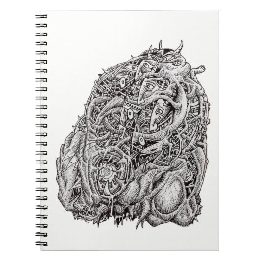 Cosmographic Head by Brian Benson ノートブック (正面)