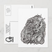 Cosmographic Head by Brian Benson ポストカード (正面/裏面)