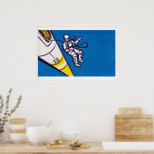 Cosmonaut - Matchbox Print - Aesthetic Wall Art ポスター (キッチン)