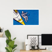 Cosmonaut - Matchbox Print - Aesthetic Wall Art ポスター (ホームオフィス)