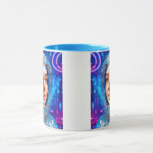 Cosmonaute futuriste néon マグカップ (中央)