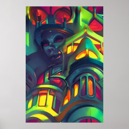 Cosmopolis of Curiosity by Wombott ポスター