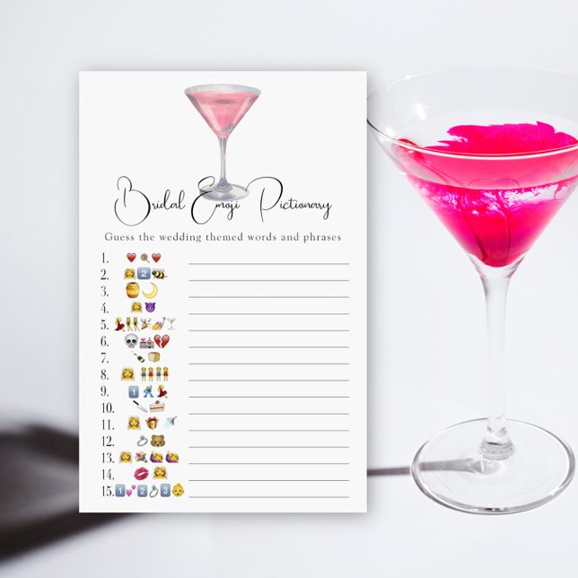 Cosmopolitan Bridal shower emoji pictionary (クリエイターアップロード済み)