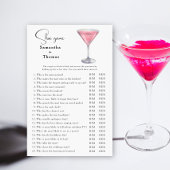 Cosmopolitan cocktail Bridal shower Shoe game