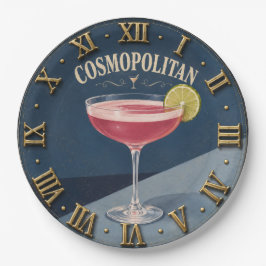 Cosmopolitan Cocktail Home Bar Decor ペーパープレート