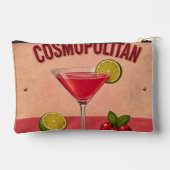 Cosmopolitan Cocktail Pink Martini Bar Decor アクセサリーポーチ (裏面)