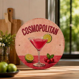 Cosmopolitan Cocktail Pink Martini Bar Decor カッティングボード