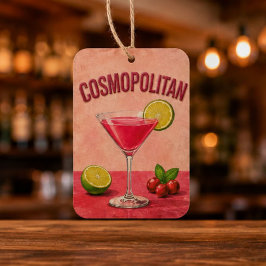 Cosmopolitan Cocktail Pink Martini Bar Decor カーエアーフレッシュナー