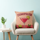Cosmopolitan Cocktail Pink Martini Bar Decor クッション (椅子)