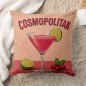 Cosmopolitan Cocktail Pink Martini Bar Decor クッション (ブランケット)