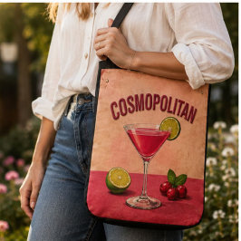 Cosmopolitan Cocktail Pink Martini Bar Decor クロスボディバッグ