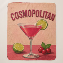 Cosmopolitan Cocktail Pink Martini Bar Decor シェルパブランケット