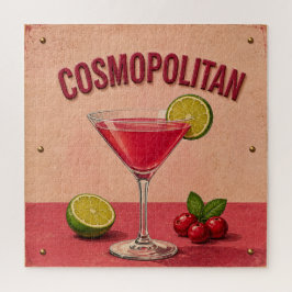 Cosmopolitan Cocktail Pink Martini Bar Decor ジグソーパズル