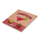 Cosmopolitan Cocktail Pink Martini Bar Decor タイル (側面)