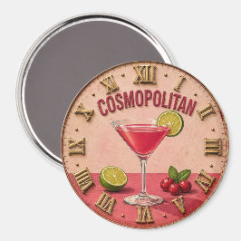 Cosmopolitan Cocktail Pink Martini Bar Decor マグネット
