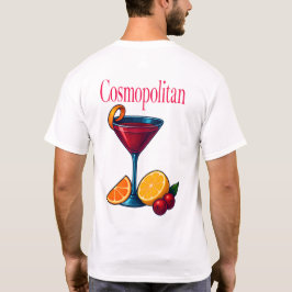 Cosmopolitan T-Shirt – Chic Pink Martini Cocktail Tシャツ