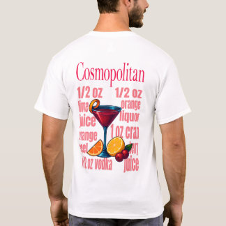Cosmopolitan T-Shirt – Chic Pink Martini Cocktail Tシャツ
