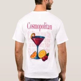 Cosmopolitan T-Shirt – Chic Pink Martini Cocktail Tシャツ