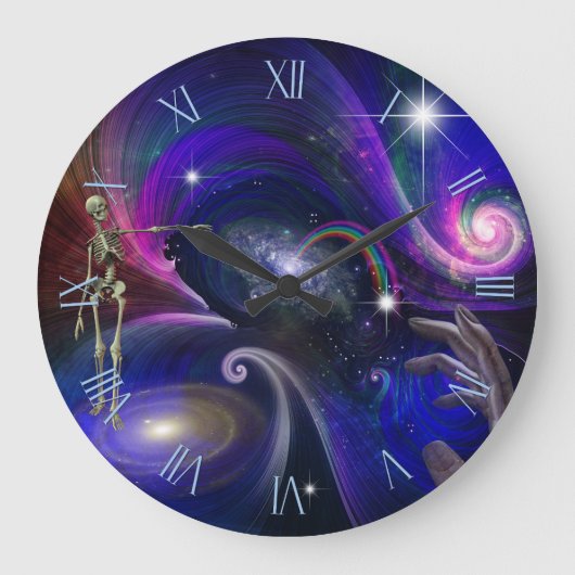 Cosmosの骨格姿 ラージ壁時計 (正面)