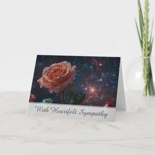 *~* CosmosバラTV2悔やみや弔慰ラブライトカード カード (正面)