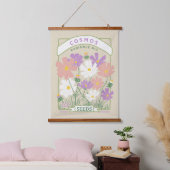 Cosmosフラワーシードパケット 吊り下げ型タペストリー (寝室)