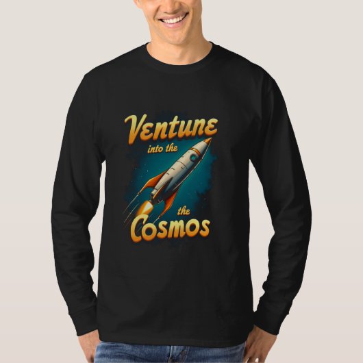 Cosmosロケットに乗り込む – 宇宙探検家グラ tシャツ (正面)