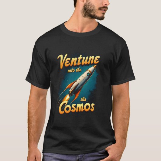 Cosmosロケットに乗り込む – 宇宙探検家グラ tシャツ (正面)