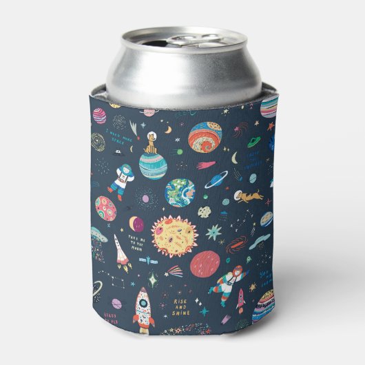 Cosmos宇宙:手書き 缶クーラー (缶正面)