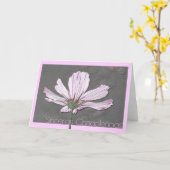 cosmos悔やみや弔慰カースペインのド カード (黄色い花)