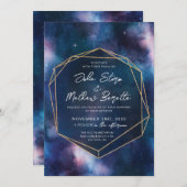 Cosmos招待状、銀河宇宙結婚のInvitati 招待状 (正面/裏面)