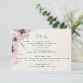 Cosmos水色フローラ結婚の詳細カード エンクロージャーカード (スタンド正面)