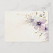 Cosmos水色フローラ結婚の詳細カード エンクロージャーカード (裏面)