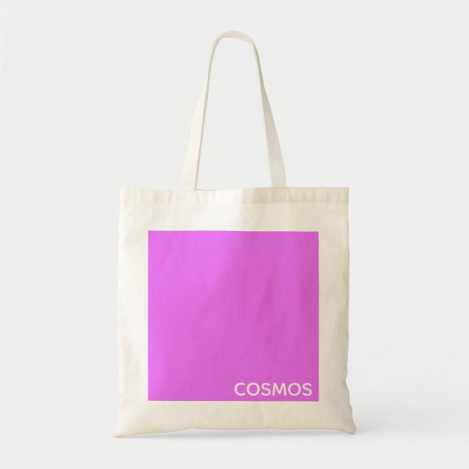 Cosmos紫の色名 トートバッグ (正面)