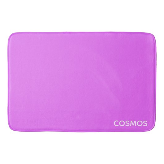 Cosmos紫の色名 バスマット (正面)