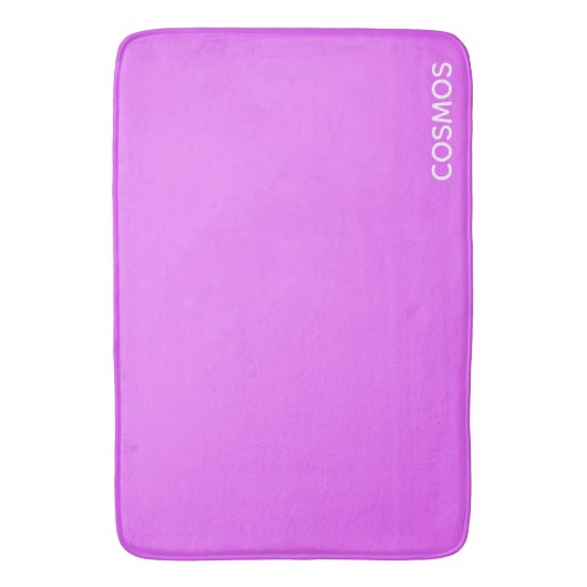 Cosmos紫の色名 バスマット (正面縦)
