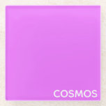 Cosmos紫色の色名 ガラスコースター<br><div class="desc">Cosmos紫色の色名</div>