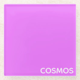 Cosmos紫色の色名 ガラスコースター