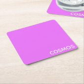 Cosmos紫色の色名 スクエアペーパーコースター (アングル)