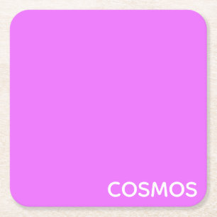 Cosmos紫色の色名 スクエアペーパーコースター