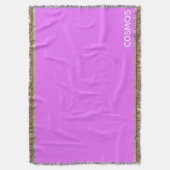 Cosmos紫色の色名 スローブランケット (正面縦)