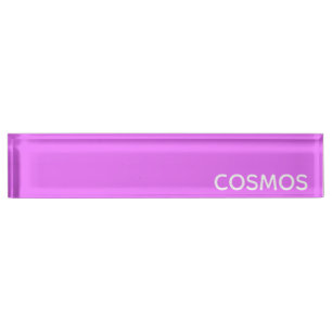 Cosmos紫色の色名 デスクネームプレート