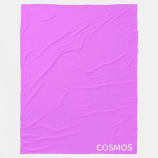 Cosmos紫色の色名 フリースブランケット (正面)