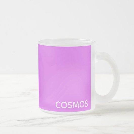 Cosmos紫色の色名 フロストグラスマグカップ (右)