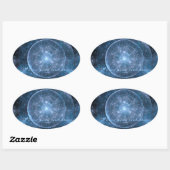 Cosmos背景001 楕円形シール (シート)