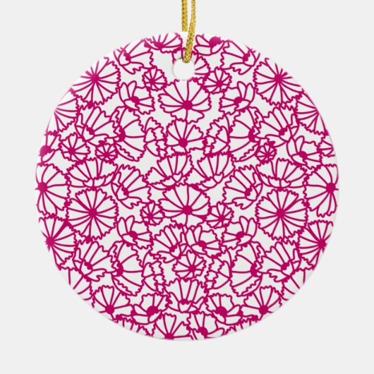 COSMOS背景 セラミックオーナメント (正面)